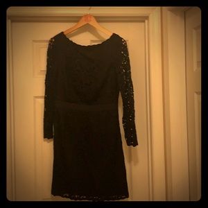 Size 6 Tory Burch Navy Lace Dress